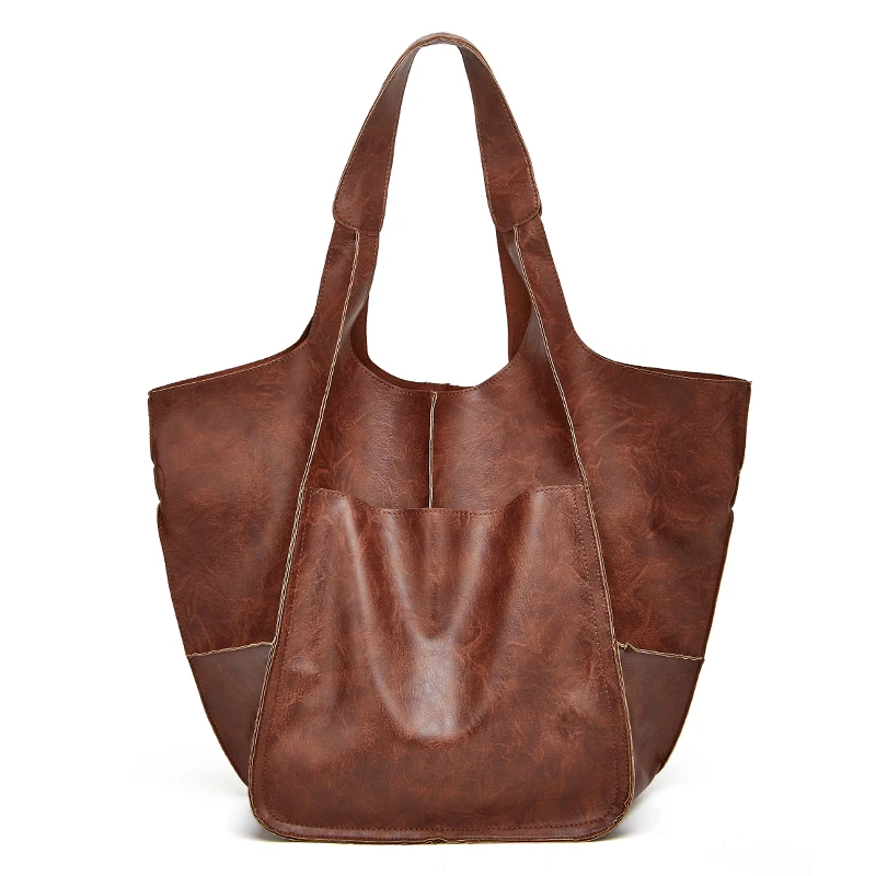Brand PU Leather Women Handbags Female Leisure Shoulder Bags Fashion Pur... - £38.23 GBP