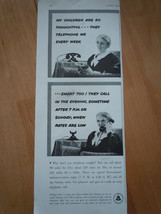 Vintage Bell Telephone Systems Old Lady Print Magazine Advertisements 1937 - £7.96 GBP