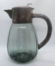 Silver Plate and Glass 10.5&quot; Water Carafe Eisenberg Lozano, Made in Germany - $276.21