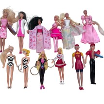 Vintage 90s &amp; 2000s McDonalds Barbie Happy Meal Toys Mini Dolls Lot of 12 - £17.51 GBP
