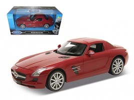 Mercedes SLS AMG Red 1/24 Diecast Model Car by Welly - €71,46 EUR