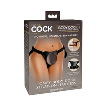 Pipedream King Cock Elite Comfy Body Dock Strap-On Harness Black - £58.46 GBP