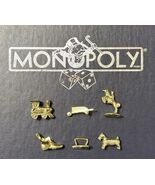 1995 Monopoly Deluxe Edition Replacement Parts Pieces: Gold Tokens - $144.55 MXN