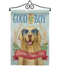 Golden Pale Ale Garden Flag Set Dog 13 X18.5 Double-Sided House Banner - £22.35 GBP