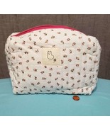 QUILTED MAKEUP BAG, Cosmetic Zip Bag, Floral Makeup Bag, Boho Makeup Bag... - €12,92 EUR
