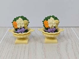 Fisher-Price Loving Family Dollhouse Accessories Flowers Plants Yellow U... - $12.86