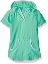Free Country Girls Hooded Kangaroo Swim Cover Up Color Spearmint Size X-Small - £17.17 GBP
