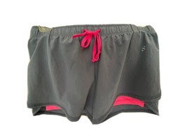 H&amp;M Sport Gray lined running shorts with hot pink Size 4 (runs small) - $11.87