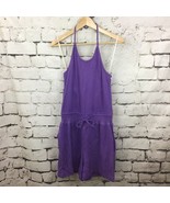 Cole of California Vintage 70&#39;s Romper Sunsuit Purple Beach N Beyond Sz M - $39.59