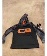Boys CB Sports $52 Black Orange Pullover Hoodie Warm-Up Jacket Size 7 NWT - £11.00 GBP