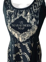 NWT Harry Potter Hot Topic Ladies Black Marauder’s Map Sleeveless Mini Dress M - £37.01 GBP