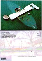 One(1) Hawaii Honolulu Pearl Harbor Arizona Memorial Submerged Ship VTG Postcard - £7.36 GBP