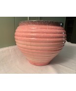 Hull Royal Imperial Pink Green Pottery Jardiniere 75-7 Vase Planter Hair... - $17.68