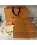 Authentic LOUIS VUITTON Box 12”x10.5x6&quot; w/Magnetic side Lock, Gift/dust ... - $145.00