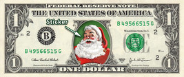 Santa Claus on a REAL Dollar Bill Money Cash Collectible Memorabilia Chr... - £7.07 GBP