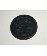 Vintage Poker Chip Dragon Early 1900&#39;s Clay or Clay Composite Bakelite? - $224.27 MXN