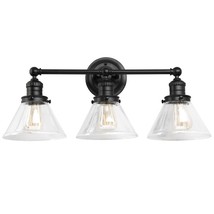 589036blk Augustin Transitional Indoor Dimmable 3light Bathroom Vanity Light Fix - £44.41 GBP