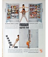 FRIGIDAIRE SEPERATES THEM - Kids Food Multi Fridge - 1964 Vintage Print Ad - £6.65 GBP