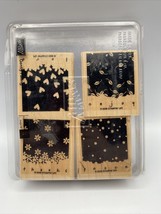 Stampin Up Rubber Stamps On Wood Gently Falling Card Making Crafts Scrapbook - £10.99 GBP