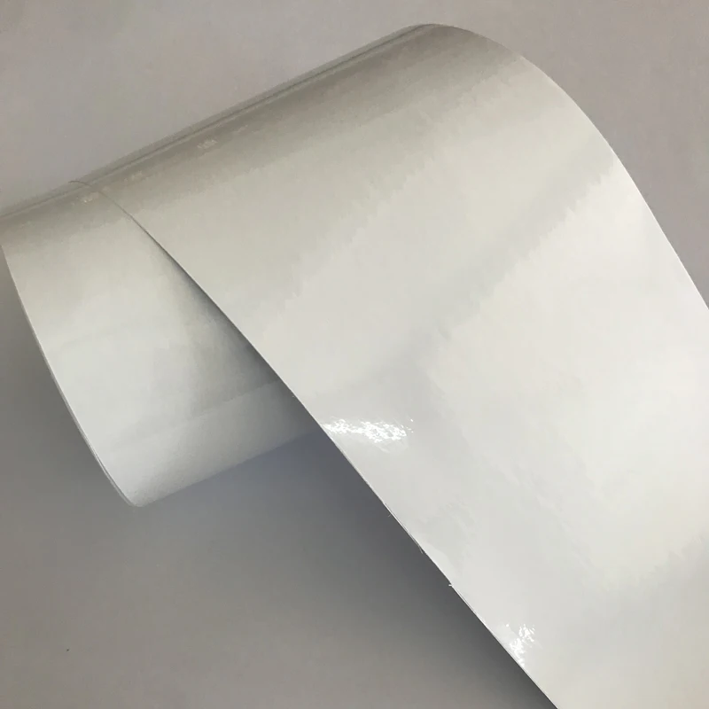 15cm width Shiny Gloss White Vinyl Film For Car Wrap Foil Self Adhesive Air Bubb - £59.11 GBP