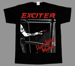 EXCITER HEAVY METAL MANIAC Black Cotton T-shirt - $9.99+