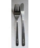 2 Piece Set ANA All Nippon Airlines Japan Flatware Fork &amp; Knife Stainles... - $205.77 MXN