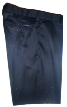 Men&#39;s Black Dockers 100% Cotton Flat Front Pants Slacks Sz: 44&quot; W x 32&quot; I - £12.75 GBP