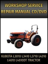 Kubota L3010 L3410 L3710 L4310 L4610 L4610DT Tractor Service Repair Manu... - £18.25 GBP