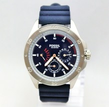 FOSSIL CH3062 Blue Silicone Band Chronograph Dial Men Watch - £96.80 GBP
