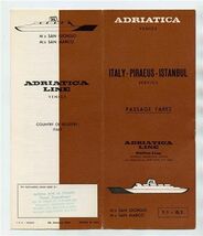 Adriatica Line Venice Brochure M/S San Giorgio &amp; M/S San Marco 1966 - $17.82