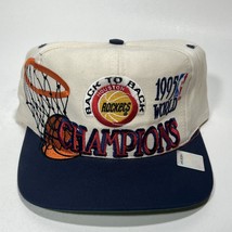 Vintage Houston Rockets 1995 World Champions NBA Snapback Hat Logo 7 NWOT Nos - £69.78 GBP