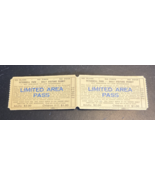 (2) ORIG 1984 PETERSKILL PARK NY - LIMITED AREA PASS - TICKETS - LAKE MI... - $18.22 CAD