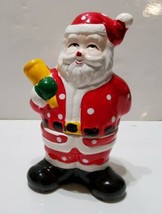 Vintage Santa Clause Salt and Pepper Shaker Japan w/ Stoppers - $23.15
