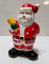 Vintage Santa Clause Salt and Pepper Shaker Japan w/ Stoppers - £18.21 GBP