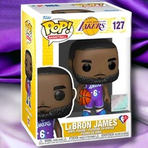 Funko Pop! NBA Los Angeles Lakers  #127 LeBron James Vinyl Figure W/Prot... - $9.13