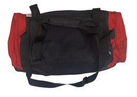 Adidas Red Black Duffel Bag Gym Travel Sports Carry On Shoulder Strap image 4