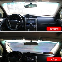 Auto  Automatic Retractable Windshield Anti-UV Car Window Shade Car Front  Block - £101.99 GBP