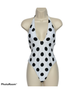 NWT Bar III This And Dot One Piece Swimsuit XS Black White Polka Dot Padded - £21.09 GBP