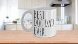 Best Dog Dad Ever Mug Gift Father Christmas Birthday Minimalist Design Funny Cup - £14.97 GBP