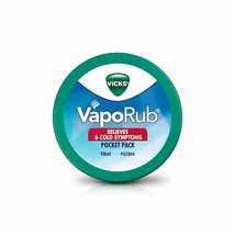 Vicks VapoRub Vapour Rub Congestion Cold Headache Relief Menthol 10ml-Pack of 12 - £15.12 GBP