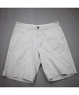 Merona Shorts Mens Size 34 Khaki 100% Cotton Flat Front Short - £12.71 GBP