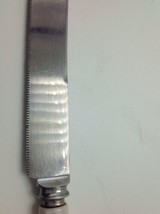 Vintage Lamplough Cutlery Knife Sheffield Stainless Pearlized Handle 8&quot; ... - $17.14