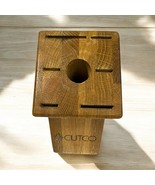 CUTCO Knife Block 7 Slot Galley Set Honey Oak Made in the USA BLOCK ONLY - $27.12 CAD