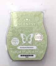 Scentsy Sunburst Bamboo Wax Bar Melts 3.2 oz Fresh Bamboo Cucumber Notes - £6.42 GBP