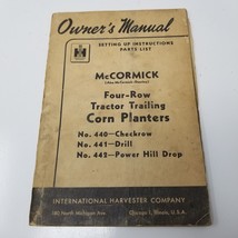 McCormick Corn Planters 440 441 442 Owner&#39;s Manual 1951 International Ha... - £14.90 GBP