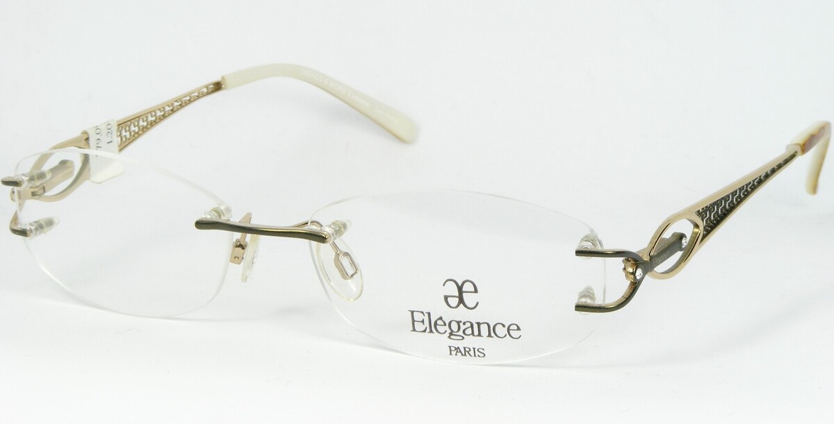 Tendances &amp; Plus Élégance Paris 4729 K04 Vert/Or Lunettes 54-16-135mm - $125.72