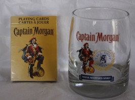 Captain Morgan Nova Scotia Tall Ships Heavy Collectable Rum Glass Playin... - €15,37 EUR