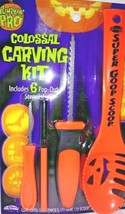 Fun World Pumpkin Pro Orange Colossal Carving Kit 10 Pc Pack 2 Packs - £7.69 GBP