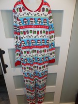 BUC-EES Christmas One Piece Long Johns Holiday Pajamas Size YL NEW - £16.34 GBP