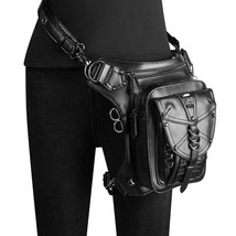 Steampunk Women Bag 2022 New Multifunctional Outdoor Moto &amp; Biker Waist Pack Pu  - £75.21 GBP